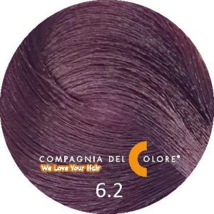 COMPAGNIA DEL COLORE, Стойкая низкоаммиачная краска для волос 6.2, 100 мл