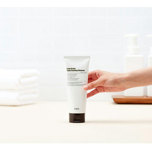 Purito Пенка для чувствительной кожи с центеллой и зеленым чаем From Green Deep Foaming Cleanser 150 мл — изображение 3