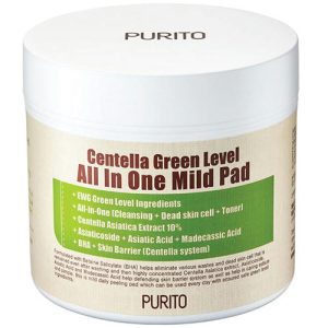 Purito Увлажняющие пэды с центеллой Сentella Green Level All-In-One Mild Pad 70шт