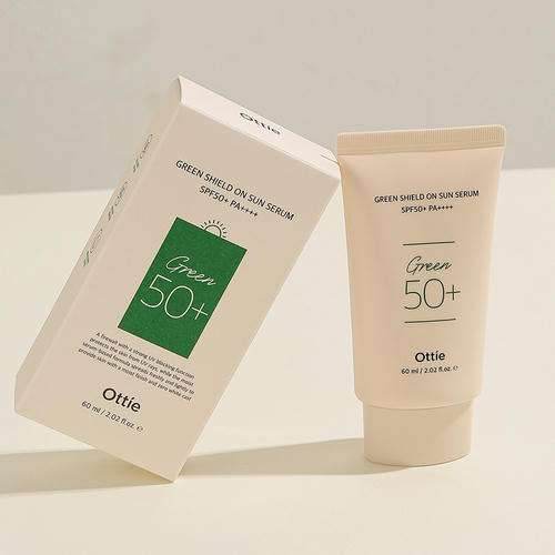 Ottie Солнцезащитный серум для чувствительной кожи SPF 50 Green Shield On Sun Serum 60мл — изображение 3