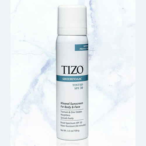 Tizo Солнцезащитная пенка с тонирующим эффектом SPF 30 SheerFoam Sunscreen Tinted 100 гр — изображение 3