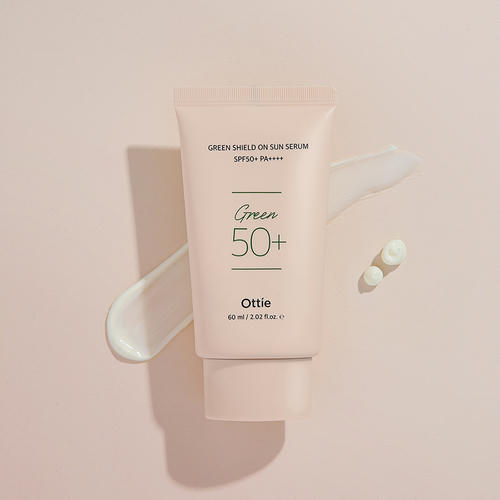 Ottie Солнцезащитный серум для чувствительной кожи SPF 50 Green Shield On Sun Serum 60мл — изображение 4