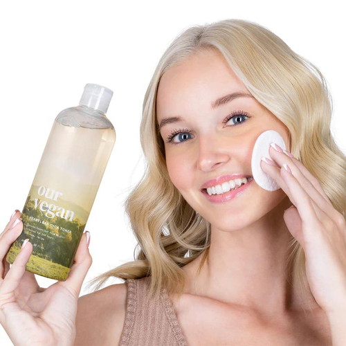 Manyo Веганский успокаивающий тоник Our Vegan Heartleaf Cica Toner 400 мл — изображение 4