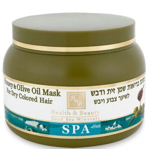 Health and Beauty Маска для сухих окрашенных волос с добавлением оливкового масла и меда Olive Oil & Honey Hair Mask 250 мл