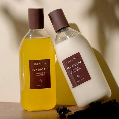 Aromatica Укрепляющий шампунь с витамином B5 + Biotin Fortifying Shampoo 400 мл — изображение 4
