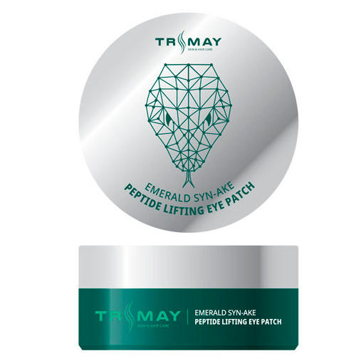Trimay Патчи лифтинг с пептидом змеи Emerald Syn-Ake Peptide Lifting Eye Patch 60шт для век 30 шт для межбровья — изображение 3