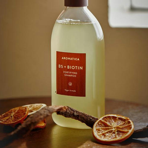 Aromatica Укрепляющий шампунь с витамином B5 + Biotin Fortifying Shampoo 400 мл — изображение 5