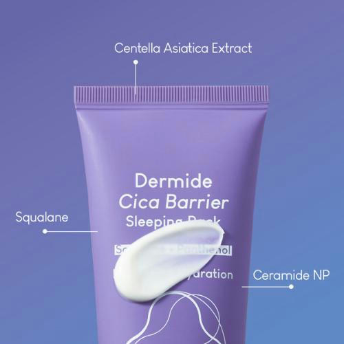 Purito Ночная успокаивающая маска с центеллой Dermide Cica Barrier Sleeping Pack 100 мл — изображение 5