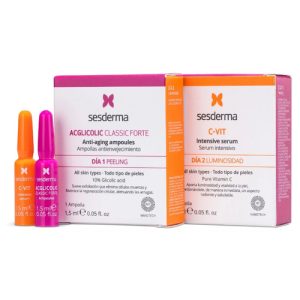 Набор TREATMENT Flash peeling + Luminosity (C-Vit serum 12% 1.5 ml + Acglicolic C forte 1.5 ml)