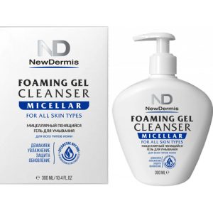 Мицеллярный пенящийся гель для умывания NEWDERMIS, 300 мл