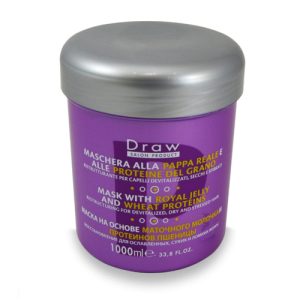 PUNTI DI VISTA, Маска для волос на базе маточного молочка и белков пшеницы Draw Royal Jelly And Wheat Proteins Mask, 1000 мл