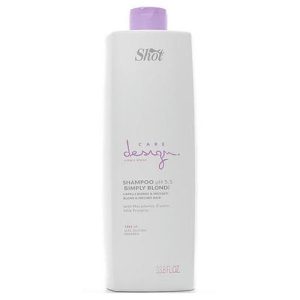 SHOT, Шампунь для осветленных и мелированных волос Care Design Simply Blond, 1000 мл