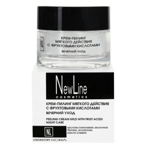 NEW LINE, Крем-пилинг мягкого действия с фруктовыми кислотами, 50 мл