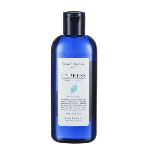 LEBEL, Шампунь для волос c маслом кипариса Natural Hair Soap With Cypress, 240 мл