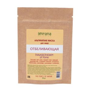 LEVRANA, Альгинатная маска для лица «Отбеливающая», 30 гр