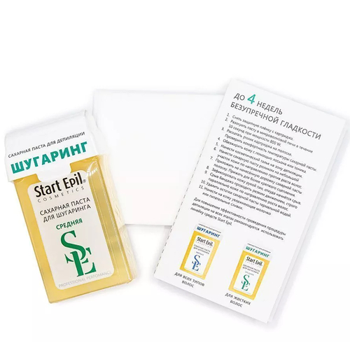 ARAVIA, Набор для шугаринга (сахарная паста "Средняя" 100 гр. + бумажные полоски) Start Epil — изображение 3