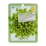 FOODAHOLIC, 3D маска для лица с экстрактом бобов мунг Natural Essence Mask #Green Gram, 23 гр
