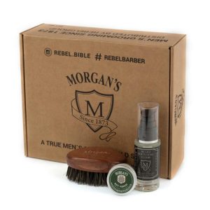 MORGAN`S, Подарочный набор эликсир + щетка для бороды и усов с тестером, 1 шт