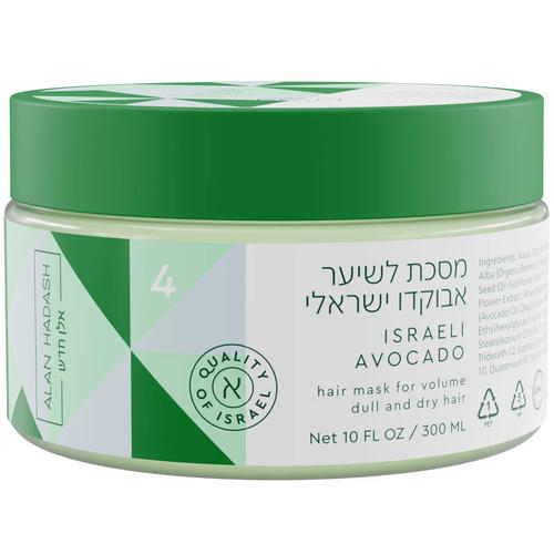 ALAN HADASH, Маска для тусклых, сухих и безжизненных волос Israeli Avocado, 300 мл