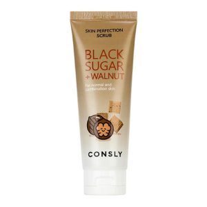 CONSLY, Скраб для лица с черным сахаром и экстрактом грецкого ореха Black Sugar & Walnut Skin Perfection Scrub, 120 мл