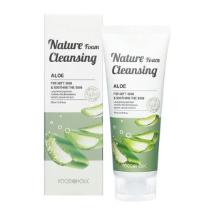 FOODAHOLIC, Увлажняющая пенка для умывания с экстрактом алоэ, 150 мл
