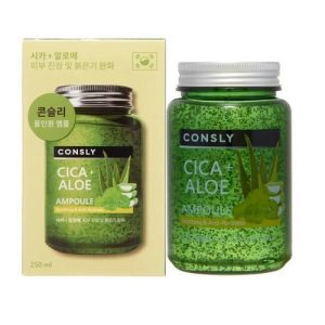 CONSLY, Многофункциональная успокаивающая ампульная сыворотка с центеллой азиатской и алоэ Cica & Aloe All-in-One Ampoule, 250 мл