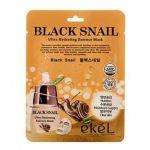 EKEL, Тканевая маска с муцином черной улитки Ultra Hydrating Essence Mask Black Snail, 1 шт
