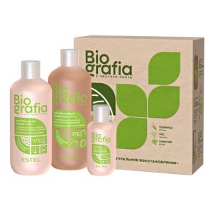 ESTEL, Набор "Натуральное восстановление" Biografia, 400/300/100 мл