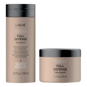 LAKME, Набор для волос Teknia Full Defense Travel Pack (Шампунь + Маска), 100 мл + 50 мл