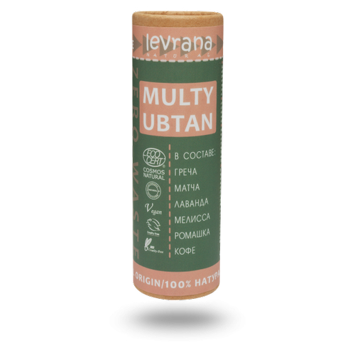 LEVRANA, Натуральный убтан ECOCERT COSMOS NATURAL, 100 гр