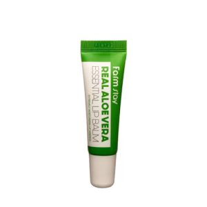 FARMSTAY, Суперувлажняющий бальзам для губ с алоэ Real Aloe Vera Essential Lip Balm, 10 мл