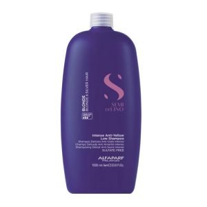 ALFAPARF MILANO, Шампунь тонирующий анти-жёлтый Semi Di Lino Blonde&Brunette, 1000 мл