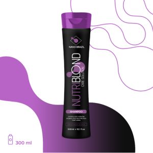 NANO BRAZIL, Шампунь увлажняющий для светлых и седых волос NUTRIBLOND SOLUTION, 300 мл