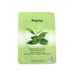 KAPOUS, Тканевая маска для лица с экстрактом зеленого чая, 1 шт