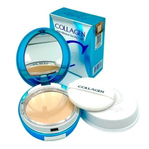ENOUGH, Пудра увлажняющая с коллагеном Collagen Hydro Moisture Two Way Cake 21, 13+13 гр