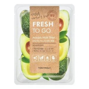 TONYMOLY, Освежающая тканевая маска для лица с экстрактом авокадо Fresh To Go, 22 гр