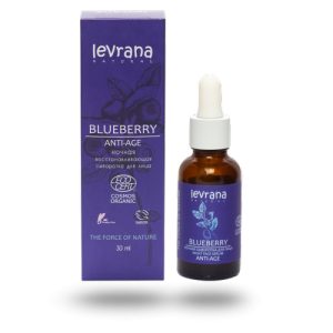 LEVRANA, Ночная сыворотка для лица "Черника ANTI-AGE" ECOCERT, 30 мл