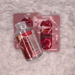 JIGOTT, Набор Очищающая вода с экстрактом граната, 530 мл, Тканевая маска для лица с экстрактом граната, 3 шт