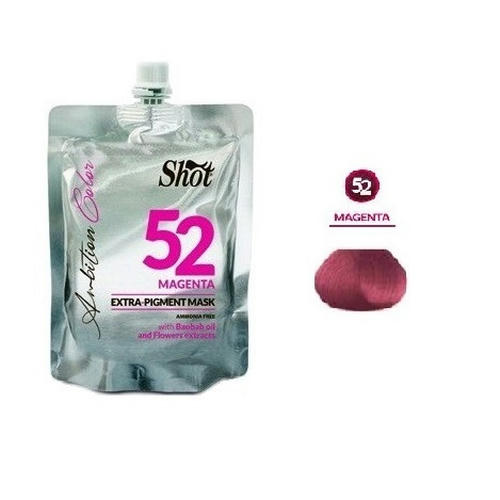 SHOT, Маска для волос эсктра пигмент Extra Pigment Ambition Color 52, 200 мл