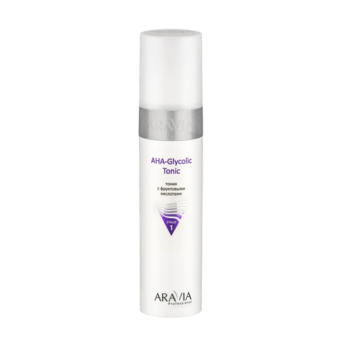 ARAVIA, Тоник с фруктовыми кислотами AHA Glycolic Tonic Face, 250 мл