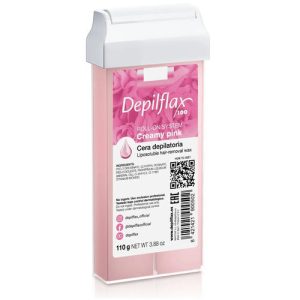 DEPILFLAX, Воск в картридже (плотный) Розовый кремовый, 110 гр