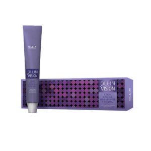 OLLIN, Крем-краска для бровей и ресниц (коричневый) + лепестки Vision brown, 20 мл