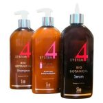 SIM SENSITIVE, Комплекс от выпадения волос макси SYSTEM 4 (Биоботанический шампунь + сыворотка + маска-пилинг "О"), 3 x 500 мл