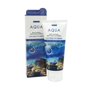 JIGOTT, Пенка для умывания с аквамарином Natural Aqua Foam Cleansing, 180 мл