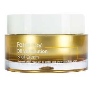 FARMSTAY, Крем для лица с муцином улитки Dr-V8 Solution Snail Cream, 50 мл