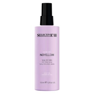SELECTIVE, Несмываемый спрей для устранения нежелательных желтых оттенков со светлых, обесцвеченных и седых волос No Yellow, 150 мл