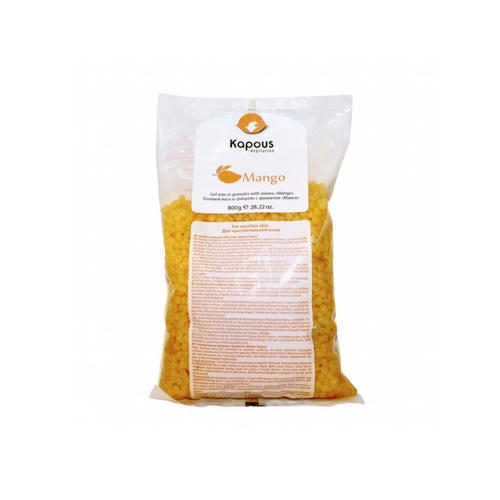 KAPOUS, Гелевый воск в гранулах с ароматом манго Depilation, 800 гр