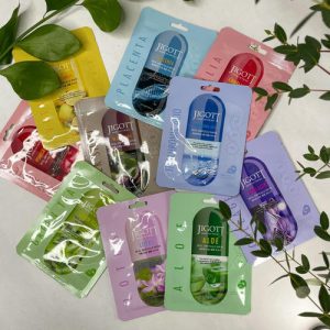 JIGOTT, НАБОР ТКАНЕВЫХ МАСОК ДЛЯ ЛИЦА "ИДЕАЛЬНАЯ КОЖА", 10 шт