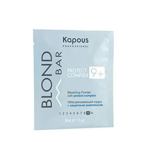 KAPOUS, Обесцвечивающая пудра с защитным комплексом 9+Blond Bar, 30 гр