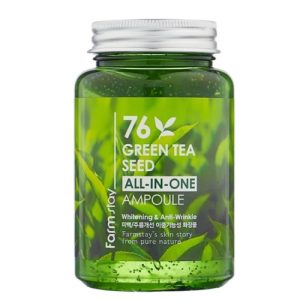 FARMSTAY, Многофункциональная ампульная сыворотка с семенами зеленого чая 76 Green Tea Seed All-in-One Ampoule, 250 мл
